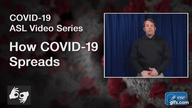 a man singing the phrase how covid-19 spreads.